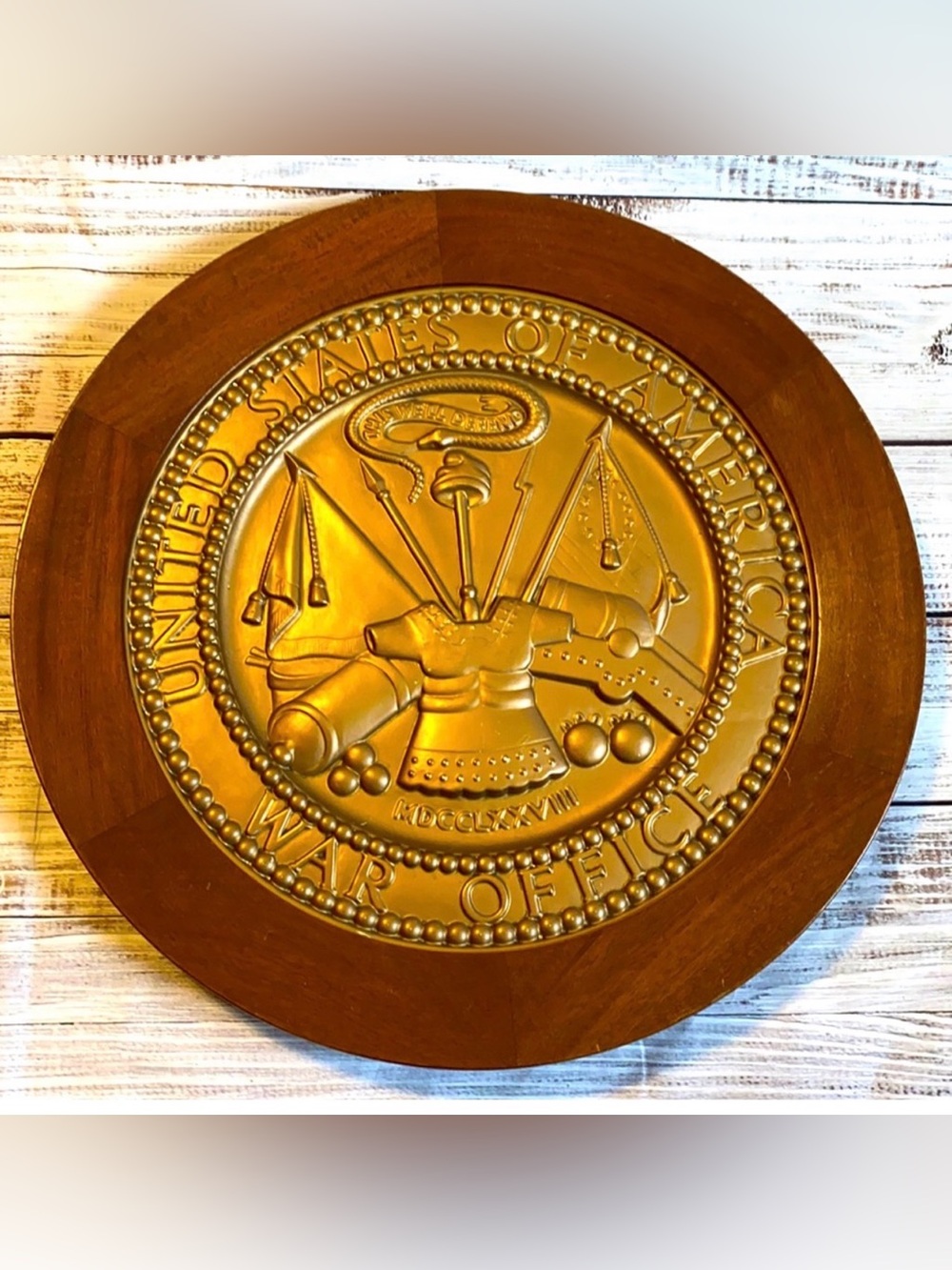 World War II Era War Office Seal Plaque